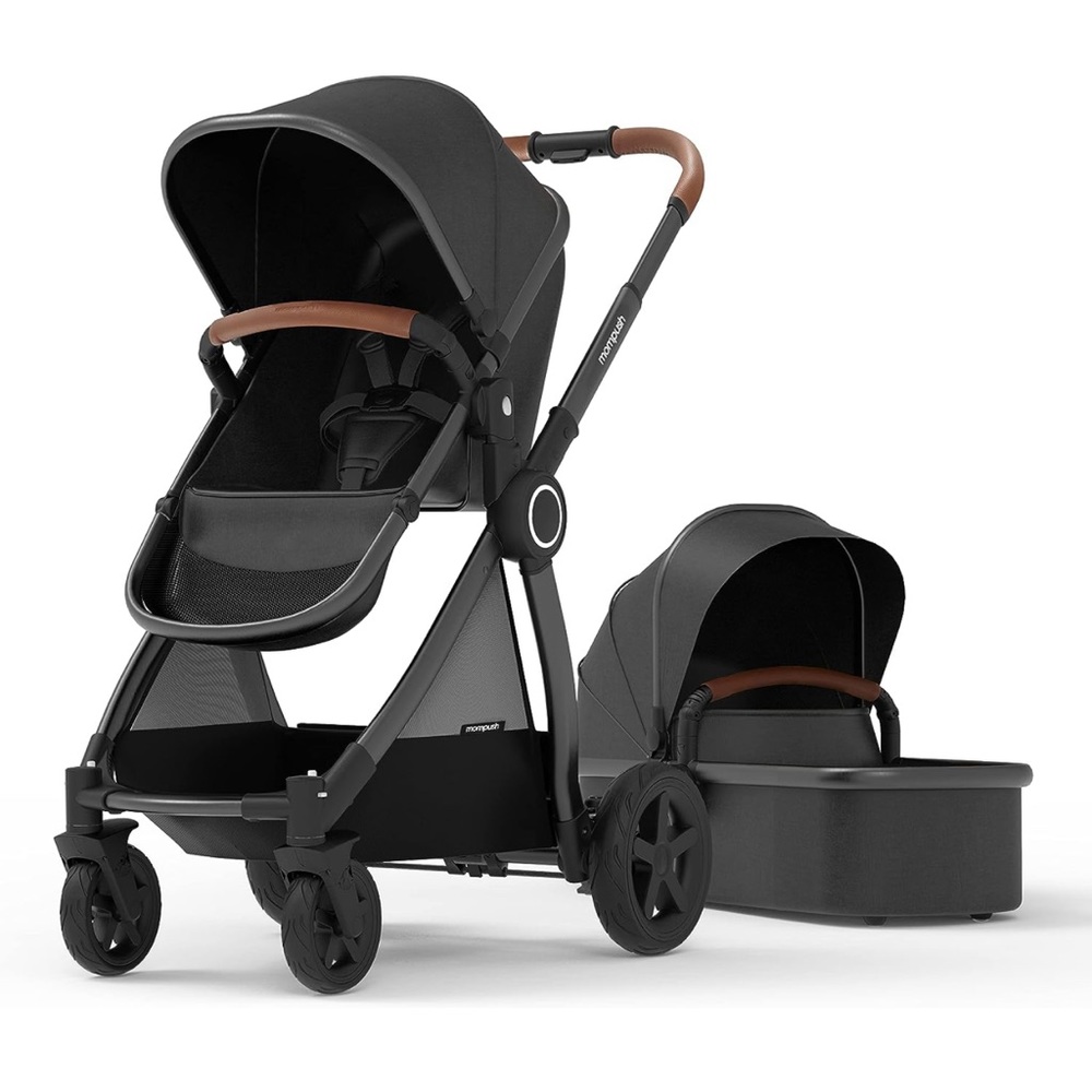 Mompush Ultimate 2 Baby Stroller with bassinet attachment
